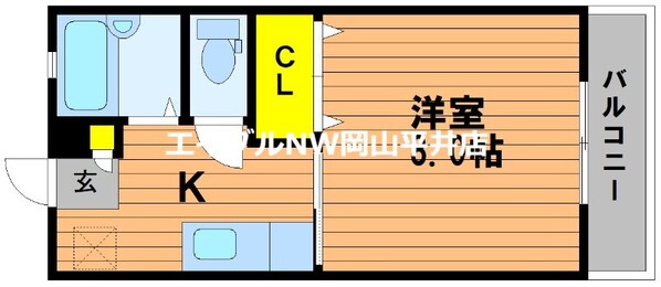 コスモス・インハイツＡの物件間取画像